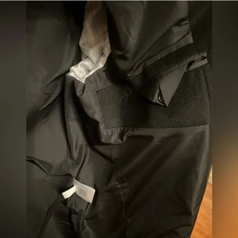 Express Brand New Men's Black Wool-Blend
Overcoat. Size Medium - Picture 12 of 16